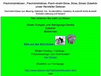 flachstrahldüsen.com Webseite Vorschau
