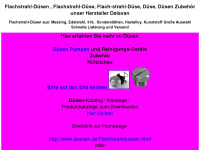 flachstrahldüsen.net Webseite Vorschau