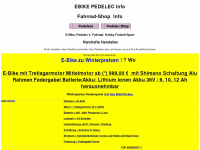 ebike-pedelec.eu Webseite Vorschau