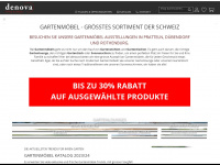 denova-gartenmoebel.ch Webseite Vorschau