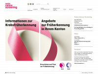 swisscancerscreening.ch Webseite Vorschau