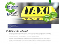 taxi-harsum.de Webseite Vorschau