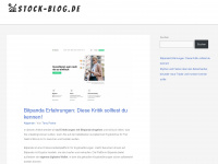 stock-blog.de Webseite Vorschau