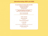 jahres-horoskop-2024.de Webseite Vorschau
