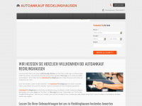 autoankauf-recklinghausen.de Webseite Vorschau