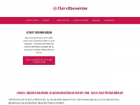 claireoberwinter.com Webseite Vorschau
