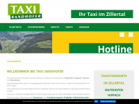 taxi-sandhofer.at Webseite Vorschau