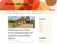 design-and-codes.de Webseite Vorschau