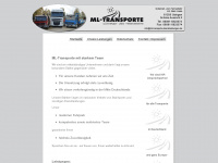 ml-transporte-dienstleistungen.de Webseite Vorschau