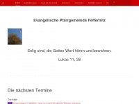 evang-feffernitz.at Webseite Vorschau