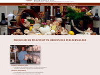 pilzfarm-baerenbrunnermuehle.de Webseite Vorschau
