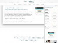 myderma.de Webseite Vorschau