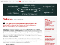 agile-lead.com Webseite Vorschau