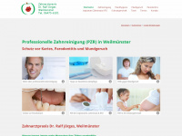 zahnreinigung-pzr-weilmuenster.de Webseite Vorschau