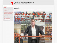 julius-deutschbauer.com Webseite Vorschau