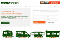 caravans.nl Webseite Vorschau
