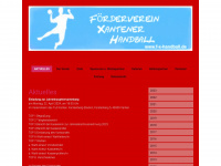 f-x-handball.de Webseite Vorschau