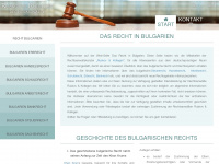 recht-bulgarien.eu Webseite Vorschau