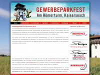 gewerbeparkfest.com Webseite Vorschau