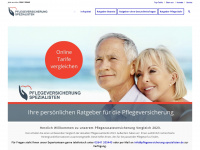 pflegeversicherung-spezialisten.de Webseite Vorschau
