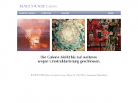 blauestunde-galerie.com Webseite Vorschau