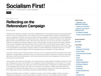 socialismfirst.wordpress.com Webseite Vorschau