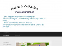 catheniere.ch Webseite Vorschau