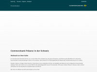 commerzbank.ch Webseite Vorschau