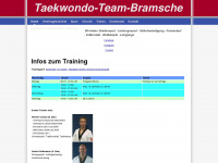 tkd-team-bramsche.de Webseite Vorschau