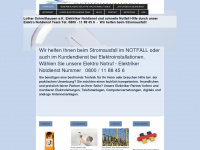 elektriker-notdienst.net Webseite Vorschau