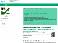 reha-sport-mosbach.de Webseite Vorschau