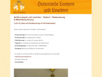 antike-lampen-restaurieren.de Webseite Vorschau