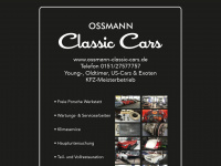 ossmann-classic-cars.de Webseite Vorschau