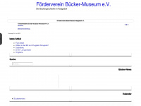 buecker-museum.de Webseite Vorschau