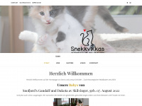 snekkvikkacats.whschroeder.com Webseite Vorschau