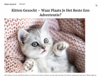 kittengezocht.nl Webseite Vorschau