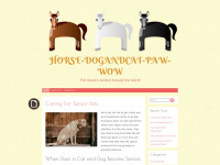 horse-dogandcat-paw-wow.com Webseite Vorschau