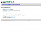 picoevents.ch Webseite Vorschau