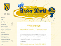 rhedermarkt.de Webseite Vorschau