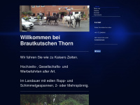 brautkutschen-thorn.de Webseite Vorschau