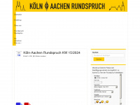 koeln-aachen-rundspruch.de Webseite Vorschau