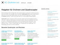 rc-drohnen.net Webseite Vorschau