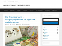 haushaltskosten-sparen.info Webseite Vorschau