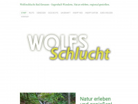 wolfsschlucht.at Webseite Vorschau