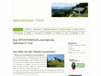 spitzsteinhaus.info Webseite Vorschau