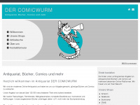dercomicwurm.de Webseite Vorschau