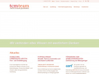 tcm-team.at Webseite Vorschau