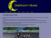 onenight-band.de Webseite Vorschau