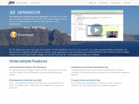 jee-generator.org Webseite Vorschau