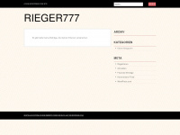rieger777.wordpress.com Webseite Vorschau
